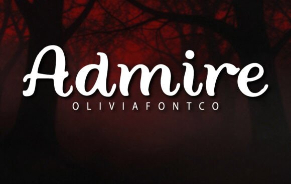 Admire: A Cinematic Script Font for Web Design