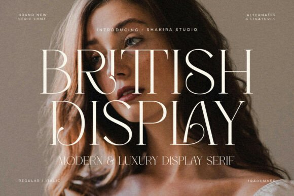Brittish: A Luxury Serif Typeface for Modern Brands