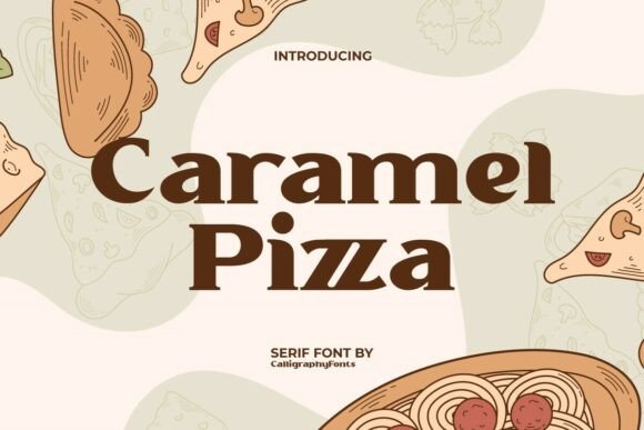 Caramel Pizza Font for Editorial Design and Branding
