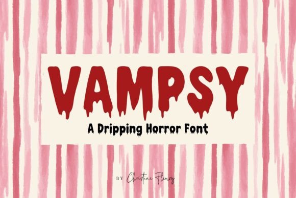 Cf Vampsy: A Bold Horror Typeface for Makers