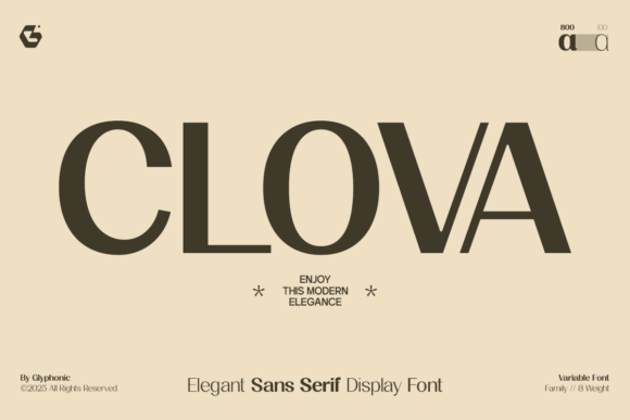 Clova: The Sophisticated Sans Serif for Editorial Elegance