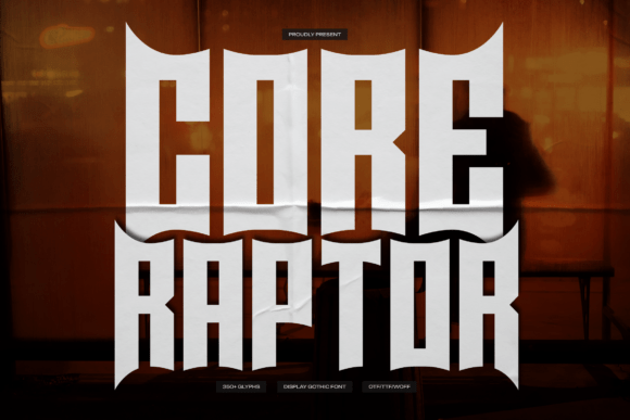 Core Raptor: The Edgy Blackletter Font for Bold Campaigns