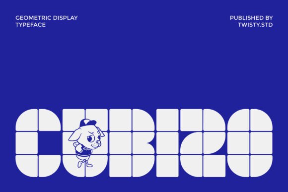 Cubizo: A Bold Geometric Display Font for Makers