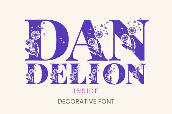 Dandelion Inside: A Floral Decorative Serif Font Review