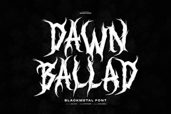 Dawn Ballad: A Raw Blackletter Font for Bold Designs