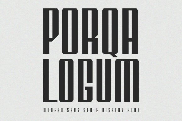 Designing Bold Headers with Porqa Logum Typeface