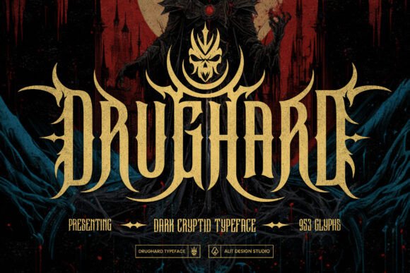 Drughard: A Premium Gothic Typeface for Editorial Design