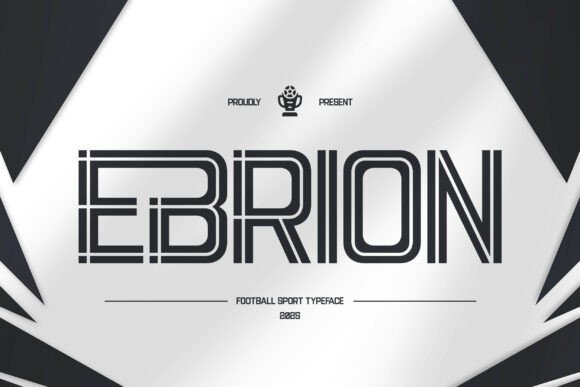 Ebrion: The Dynamic Sport Display Font for Bold Makers