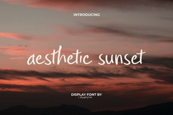 Elevate Editorial Design with Aesthetic Sunset Typeface