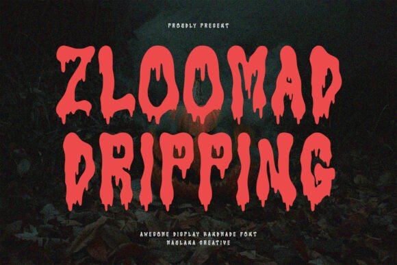 Elevate Your Shop with Zloomad Dripping Display Font