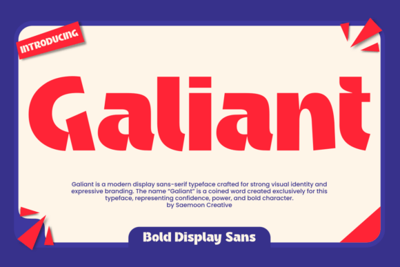 Galiant: The Bold Display Typeface for High-Impact Campaigns