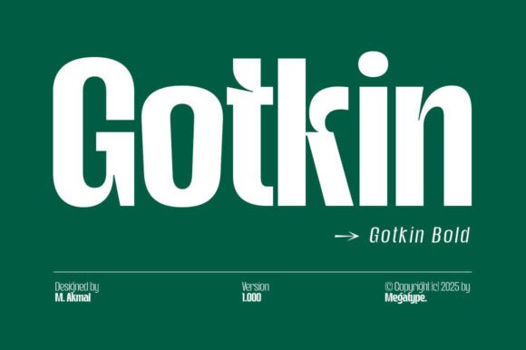 Gotkin Bold: The Modern Typeface for Strong Branding