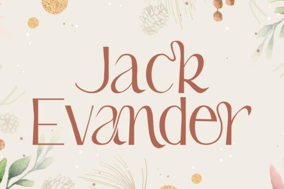 Jack Evander: A Stylish Serif Font for Makers