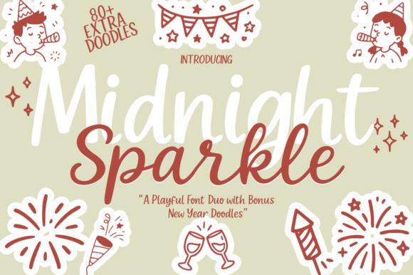 Midnight Sparkle Duo: A Festive Typeface for Editorial Design