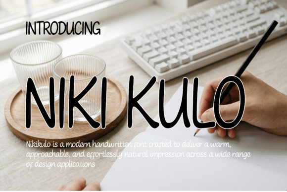 Niki Kulo: The Modern Script Handwritten Font for Brands