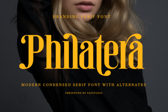 Philatera Font: The Condensed Serif for Bold Branding