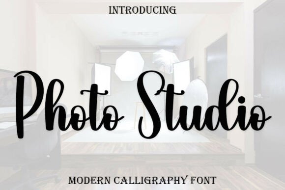 Photo Studio Font: Elevating Campaign Visuals with Modern Calligraphy