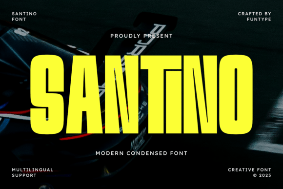 Santino: A Bold Condensed Typeface for Editorial Impact