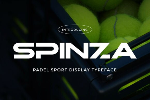 Spinza: A Modern Sport Display Typeface for Makers