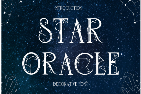 Star Oracle: A Celestial Decorative Font for Makers