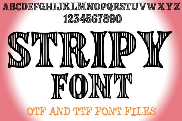 Stripy Font: A Bold Typeface for Memorable Branding