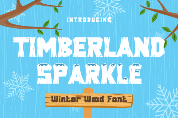 Timberland Sparkle Font for Cozy Branding