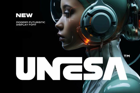 Unesa: The Futuristic Typeface for Bold Campaigns