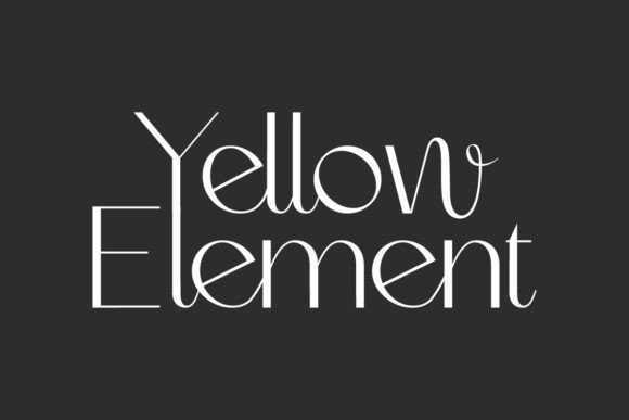 Yellow Element Font: A Modern Typeface for Elegant Brands